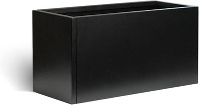 Galvanized Steel Metal Planter Rectangular Indoor Black Planter Box Large Outdoor Planters Steel 25
