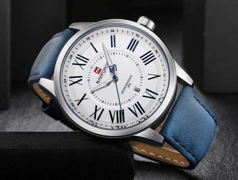 Universal Waterproof Watch With Details Of Great Design Numbers And Date Display Perfect Gift