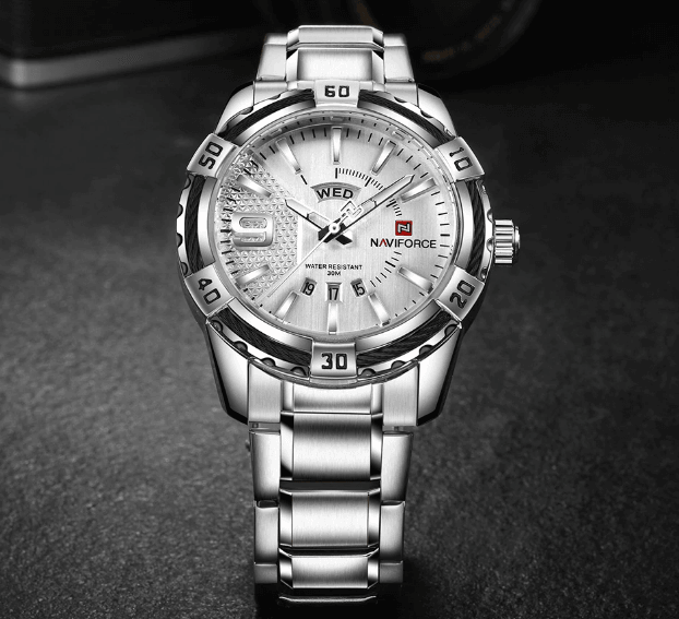 Men's Luxury Stainless steal Waterproof Watch With Day And Date Display Unique Design Perfect Gift In Modern Metal Men Wrist Watch Design
