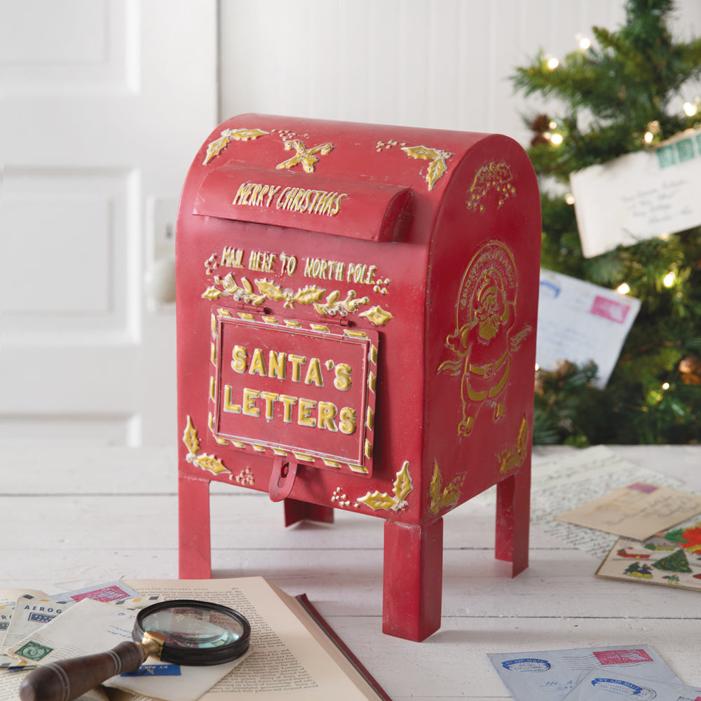 14½''H Tabletop Santa's Letters Box