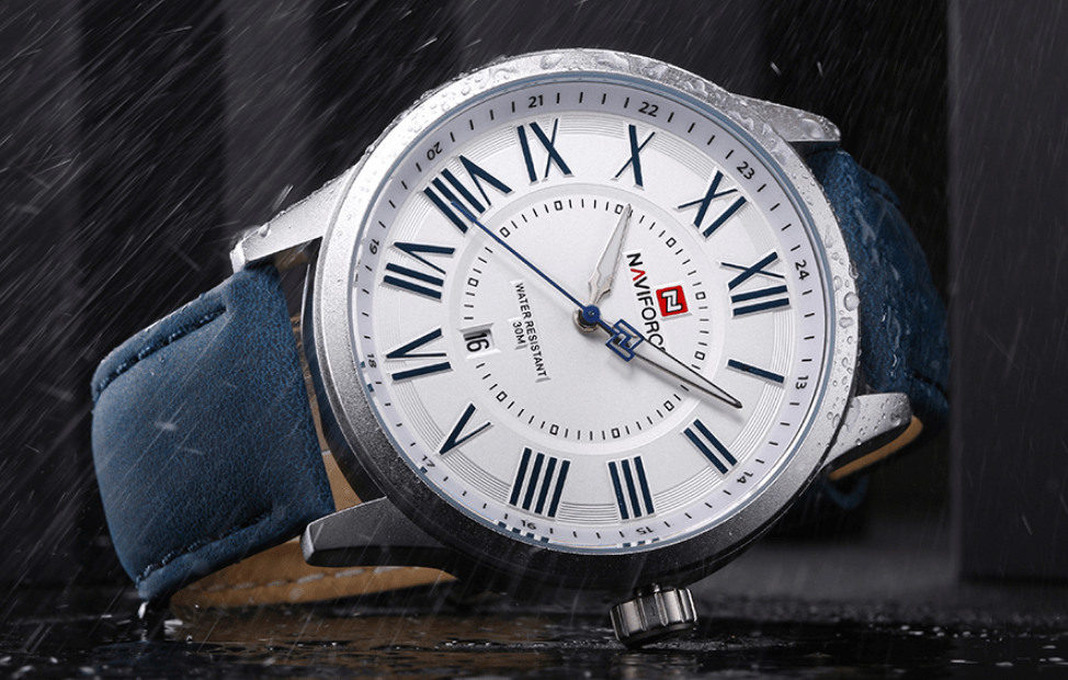 Universal Waterproof Watch With Details Of Great Design Numbers And Date Display Perfect Gift