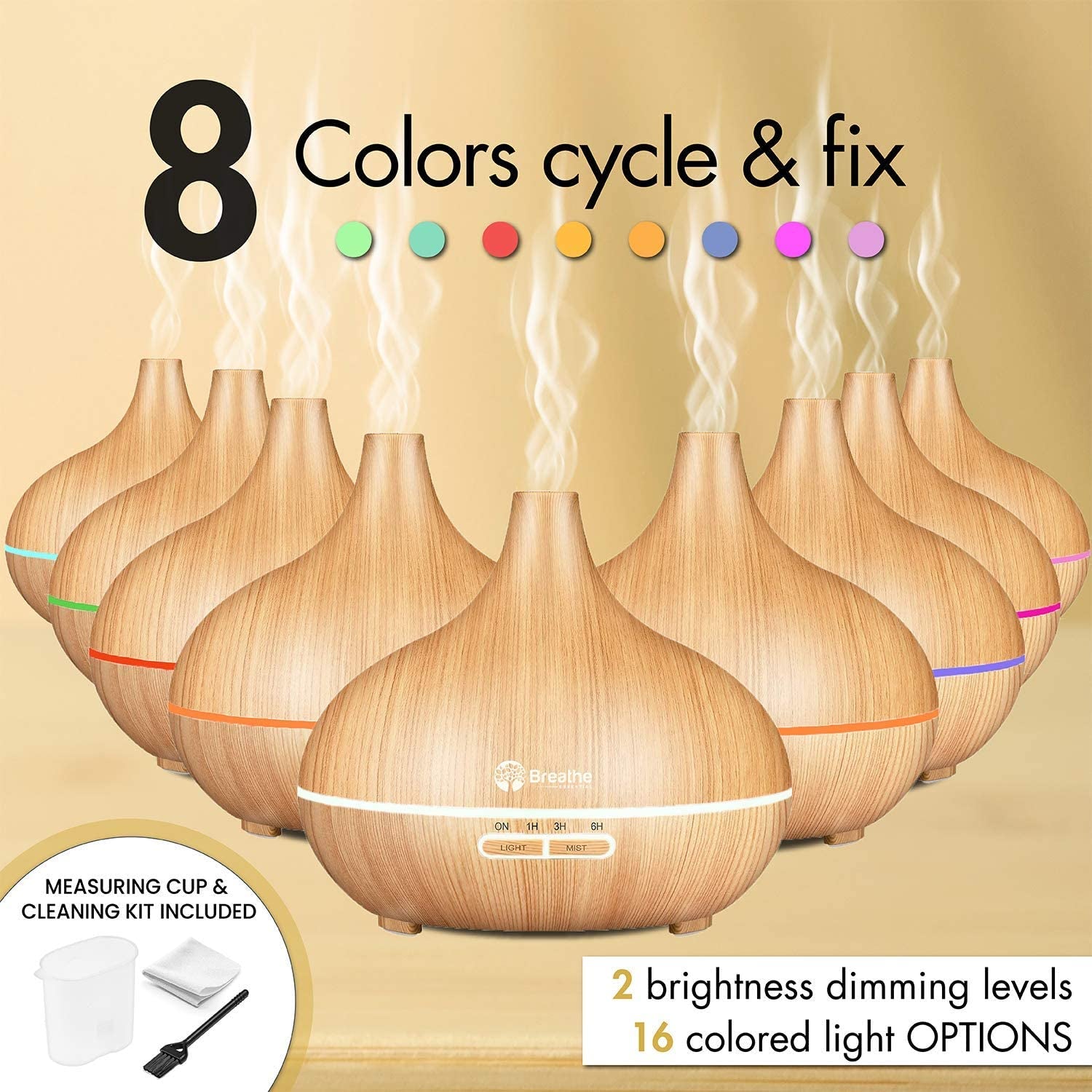 Oil diffuser | 550ml diffusers for...
