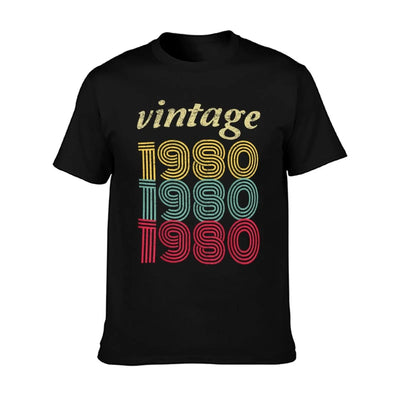 1980 40th Birthday Gift Vintage Retro Men Women 40 Years Old Affordable Price T-Shirt