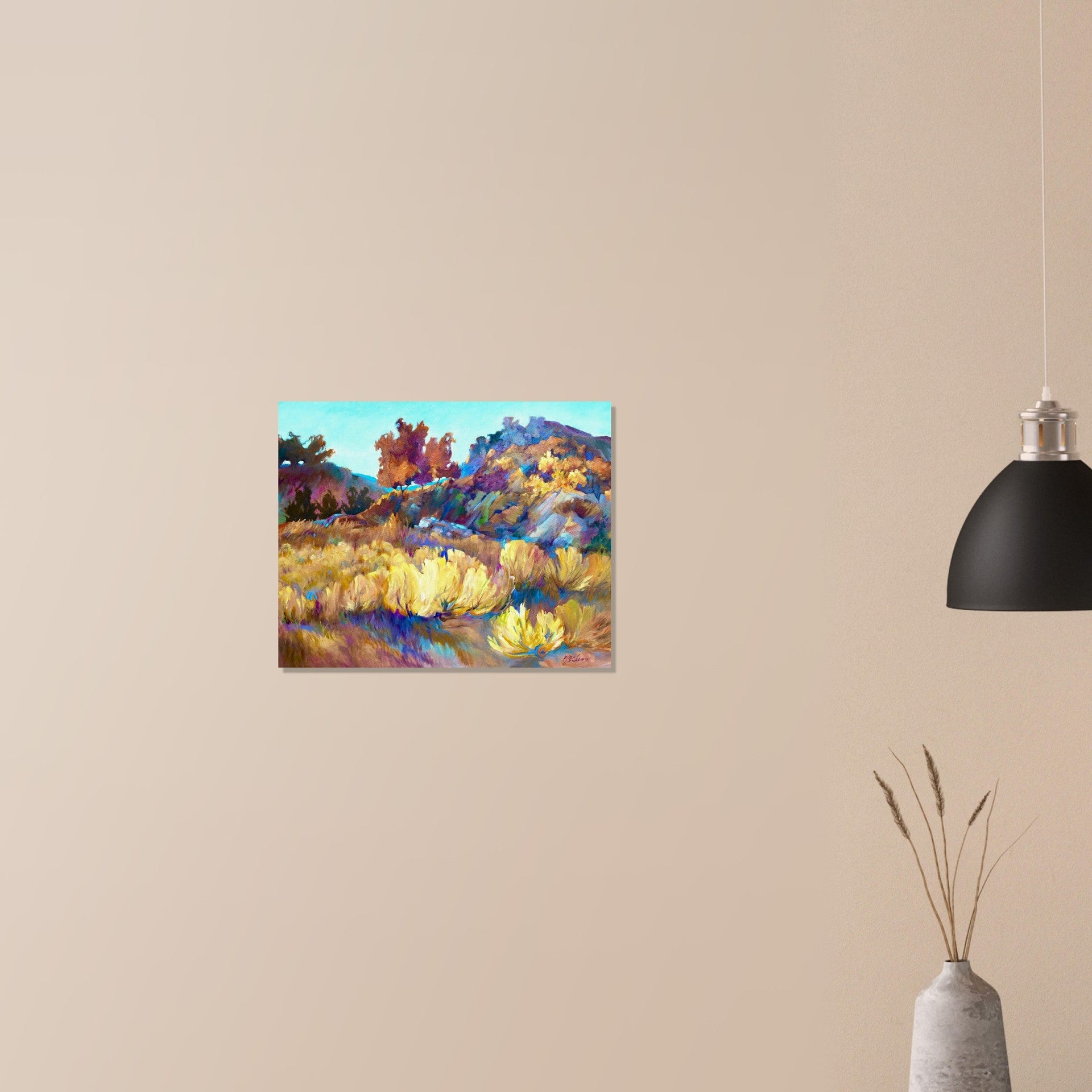 'Rock Ridge' Landscape I 16x20 Museum-Quality Matte Paper Poster | Original Artwork by American Artist Barbara Cleary
