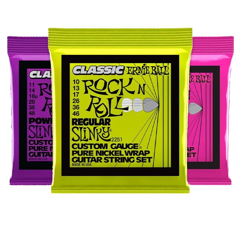 EB Regular Slinky Classic pure nickel electric guitar strings, 10 - 46 gauge (P03251)