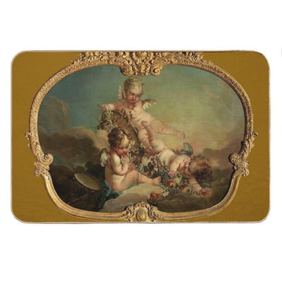 François Boucher Allegory of Autumn Bath Mat