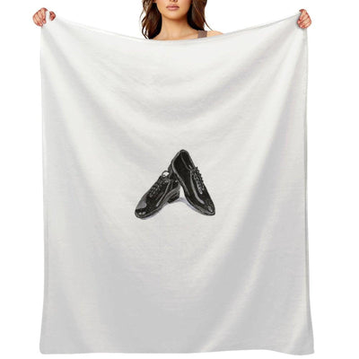 BLACK SHOE Throw Blanket