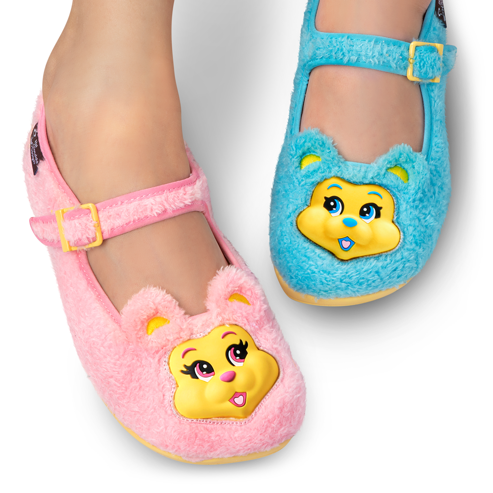 Hot Chocolate Design Fuzzy Bears Flats