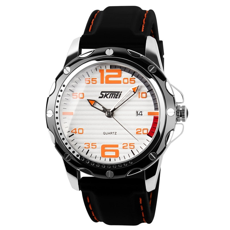 SKMEI 0992 Famous Brand Sport Jelly Quartz Men Casual Watch Calendar Date Work For Luxury Brand Men Dress Wristwatch 30M Waterproof