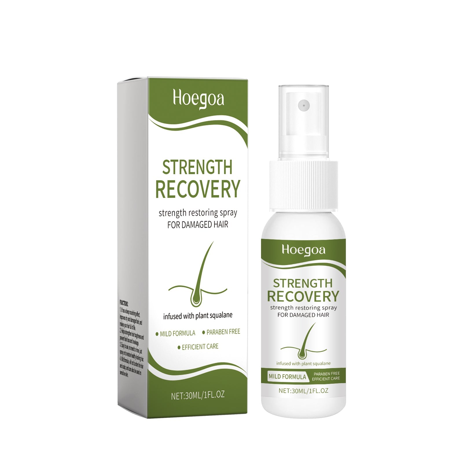 Leave-In Repair Hair Spray Nourishes Hair With Natural, Fluffy, Silky And Glossy Leave-In Hair Spray