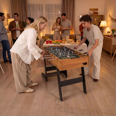 48 Inch Folding Full Competition Size Soccer Table-Natural