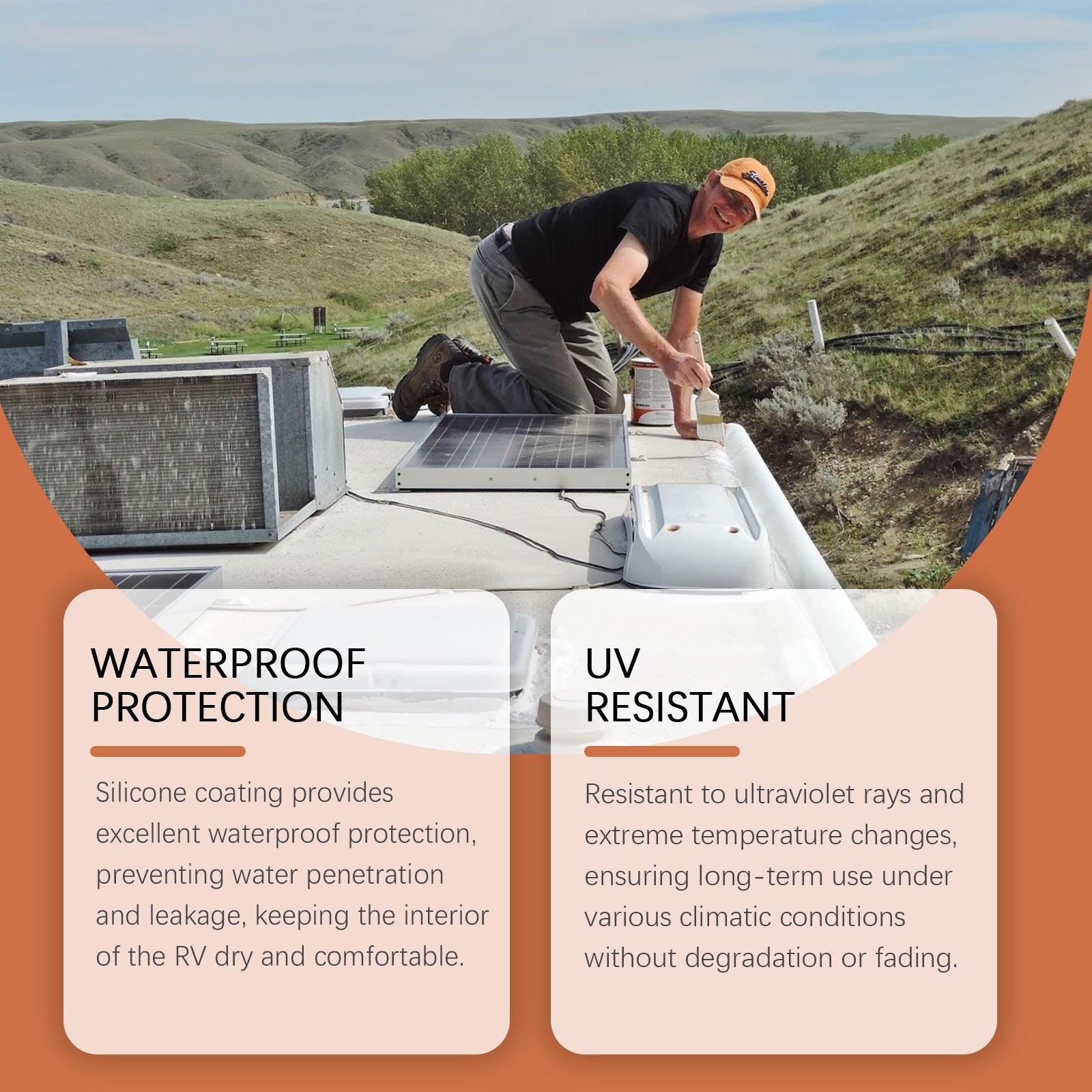 Silicone Rv Roof Paint, Rv Roof Repair Wood Paint Leak Sealant