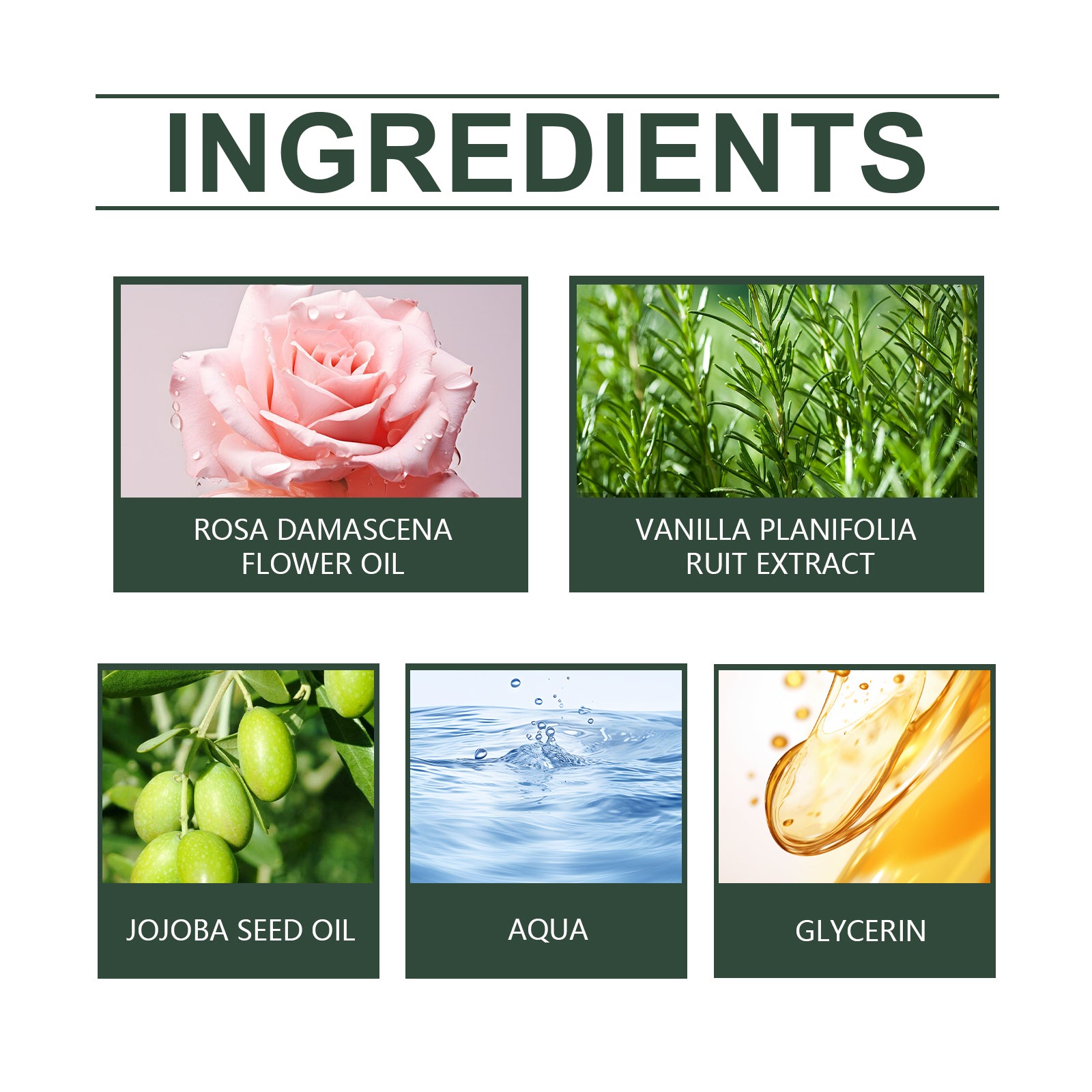 WOODSLEEP handmade vanilla Rose body oil, nourishing skin, delicate and easy to absorb fragrance massage essential oil