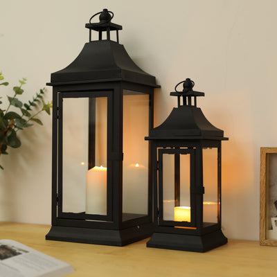 13''&19.5''Tall Outdoor Candle Lanternsļ¼Set of 2ļ¼