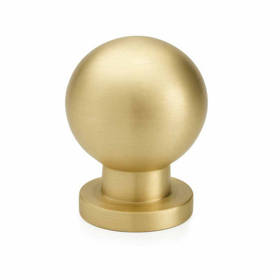 Brass Ball Knob - Brushed Brass