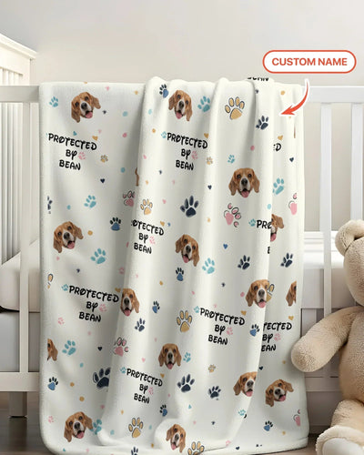 Custom Dog Pattern Bamboo Blanket