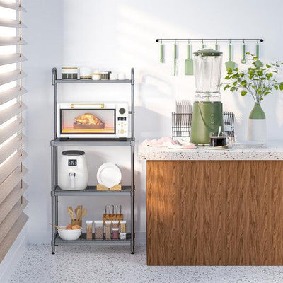 4-Tier Baker’s Rack Stand Shelves Kitchen Storage Rack Organizer