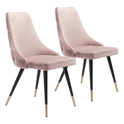 Zuo Modern Piccolo Dining Chair (Set of 2) Pink