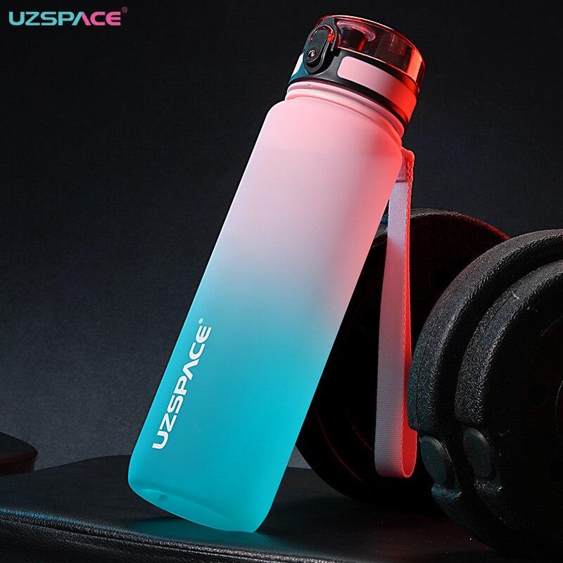 500/1000ml Sport Water Bottle BPA Free With Bounce Lid Time Marker Leak-proof Frosted Plastic Cup for Outdoor Fitness Gym Motivational Sports Water Bottle with Time Marker Leakproof Drinking Bottle for Fitness Gym Outdoor Cycling Running Hiking