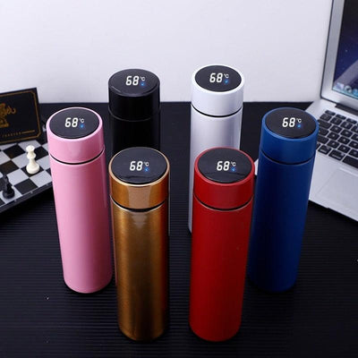 500ml Stainless Steel Intelligent Insulation Water Bottle Vacuum Bottle Insulation Touch Intelligent Temperature Display Intelligent Touch Display Temperature 304 Stainless Steel Thermos Water Bottle