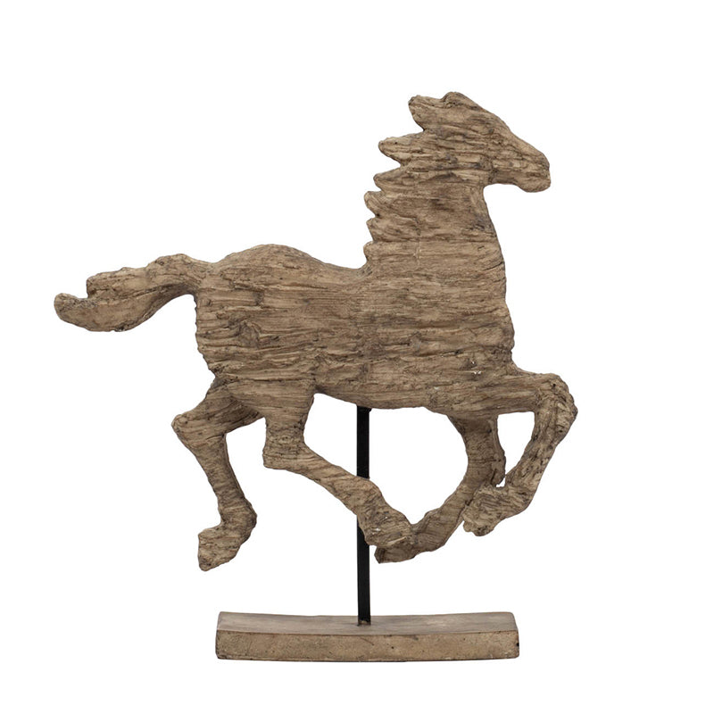 14x3x14.5' Defiance Spirited Polyresin Horse Accent, Medium
