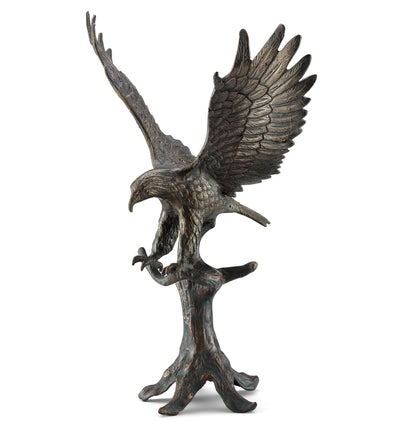 Perching Eagle Garden Sculpture