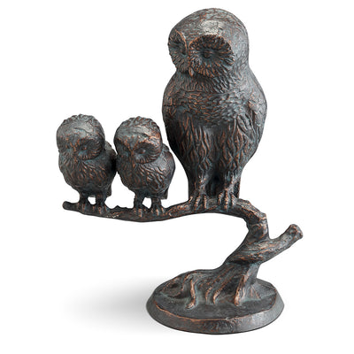 Owl Family Sculpture