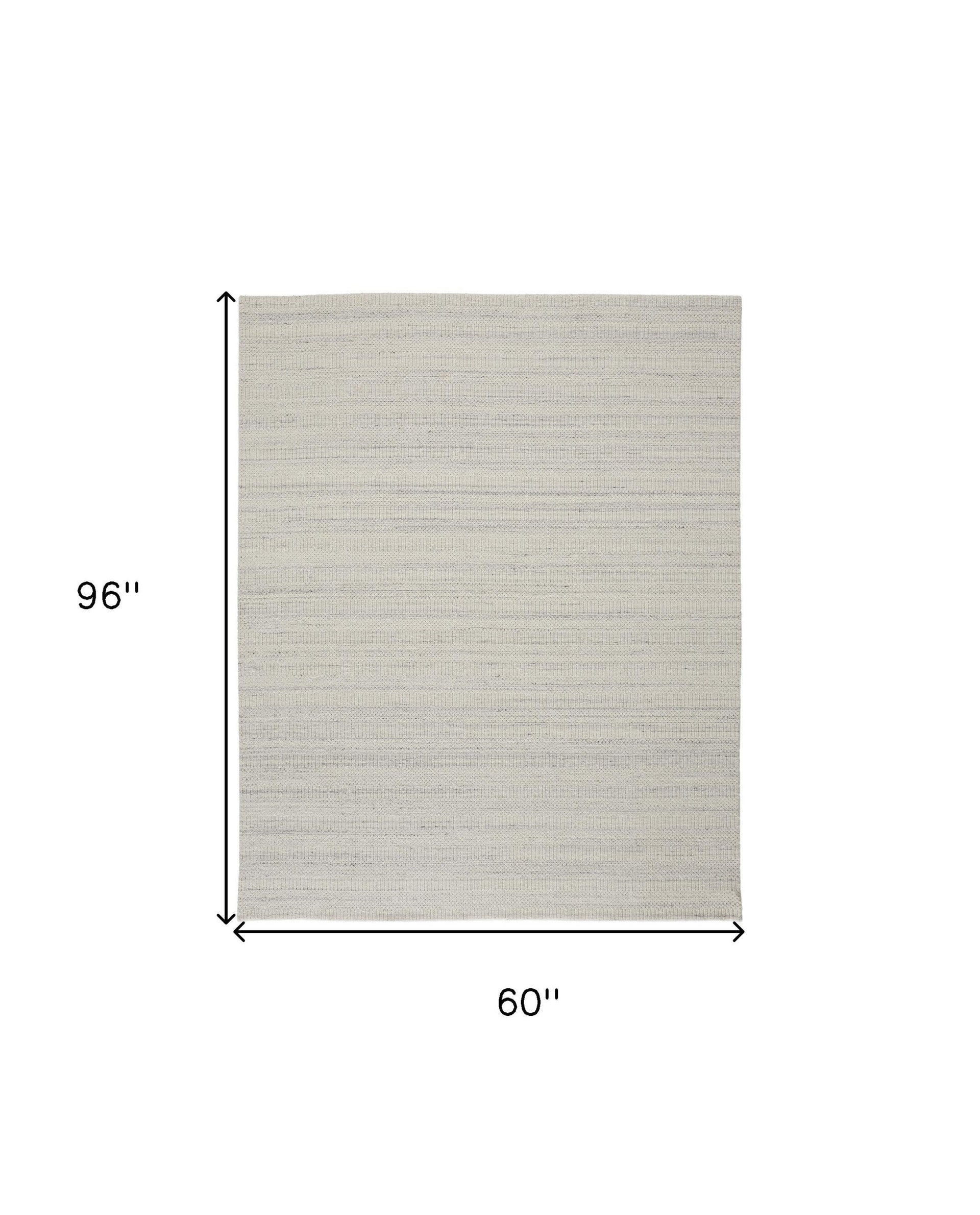 8' X 10' Taupe And Gray Wool Hand Woven Area Rug