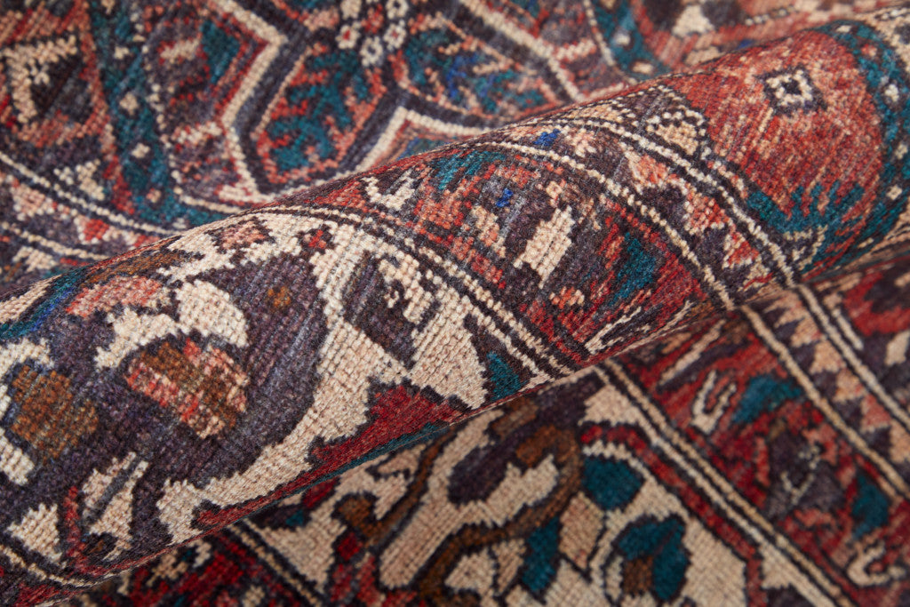 10' X 14' Ivory and Blue Floral Power Loom Area Rug