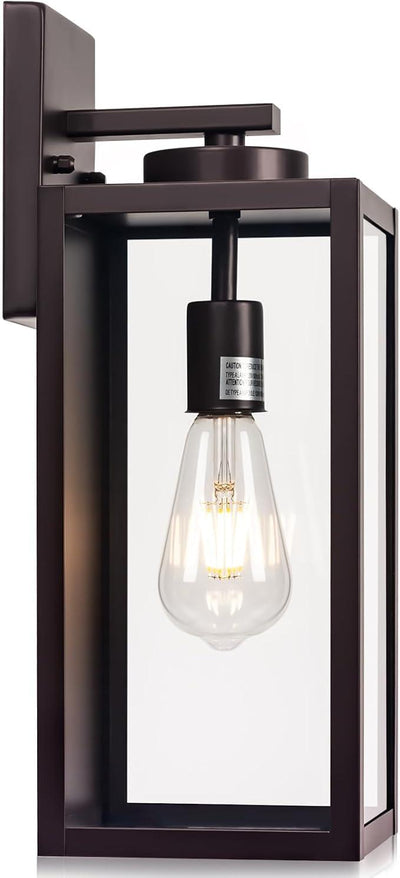 Oil-Rubbed Bronze Outdoor Wall Light Fixture, Large 16