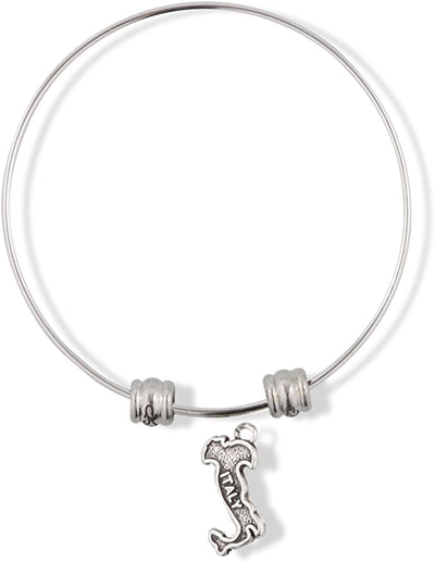 EPJ Italian Bracelet Bangle Map Charm Gift for Women Men Italians Italy Country Gifts Stuff Accessories Heart Decor