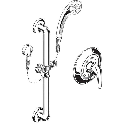 American Standard 1662.SG221 Trim Multi Function Hand Shower, Polished Chrome