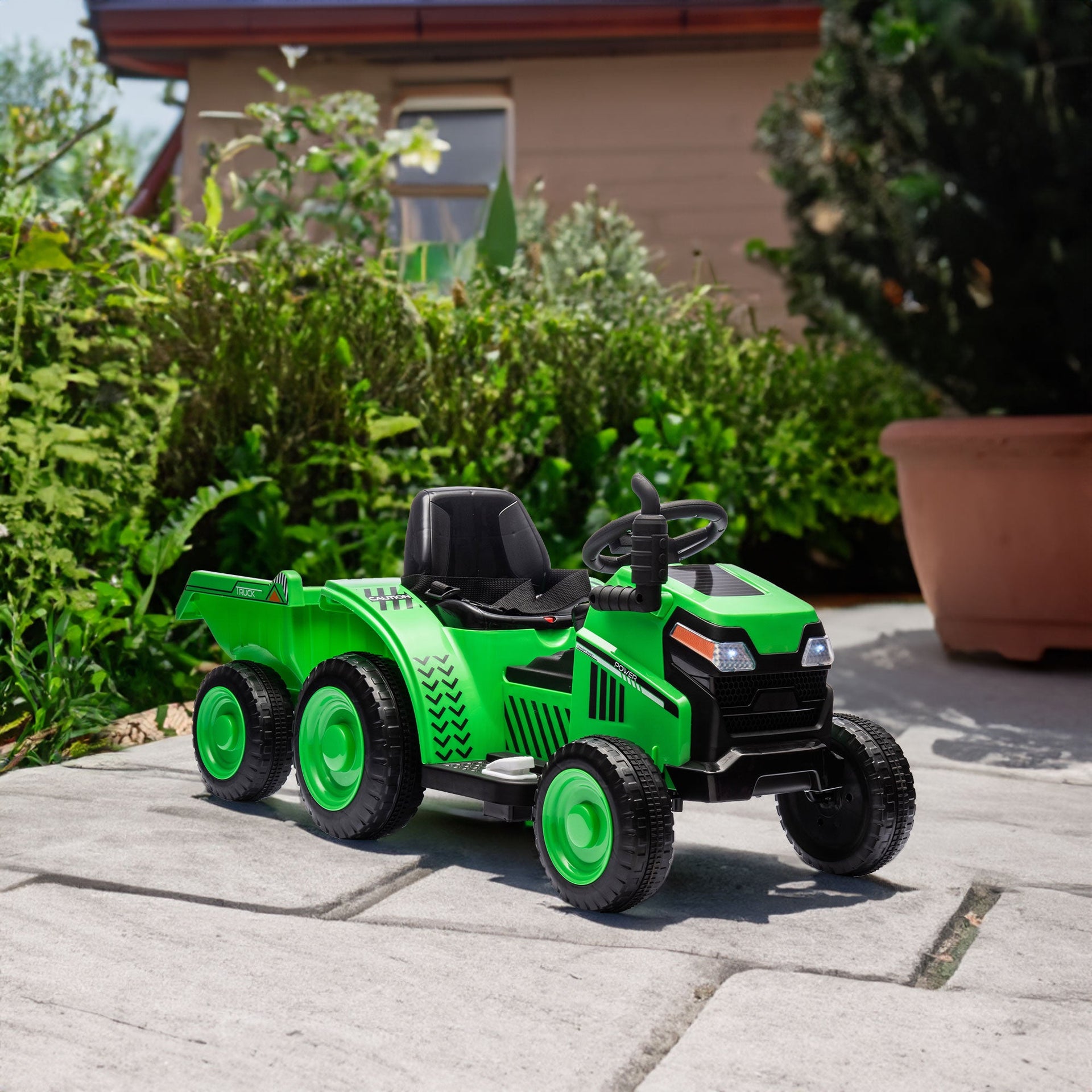 12V children ride the electric tractor