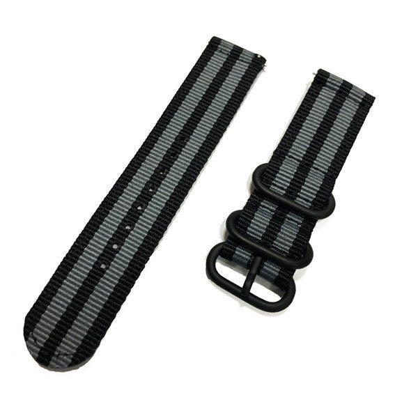 Nylon canvas wrist Strap for Xiaomi huami Amazfit Bip Stratos 2/2S PACE GTR 42/47MM Watch Band for Samsung Gear S3 S2 bracelet