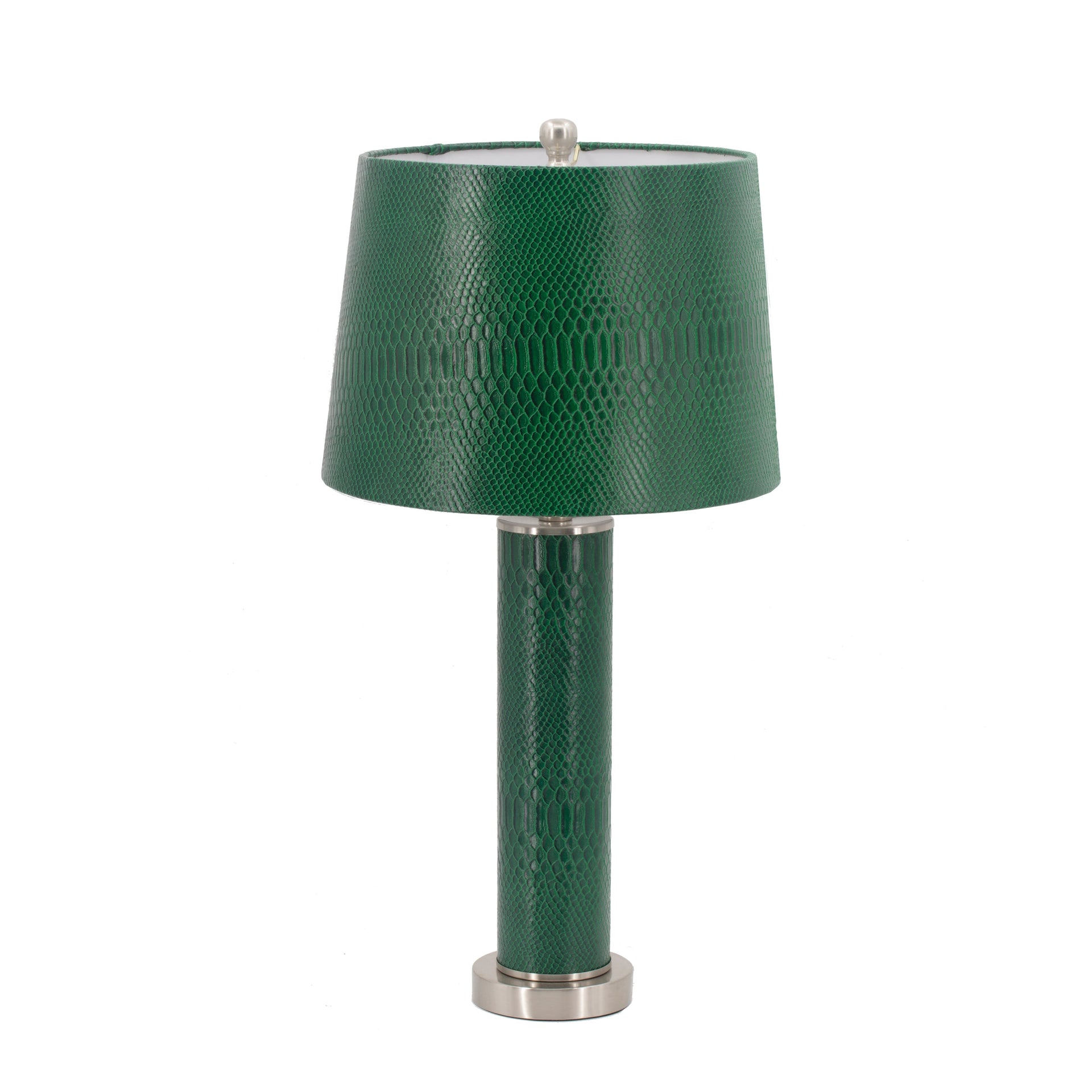14x14x27' Leather Table Lamp