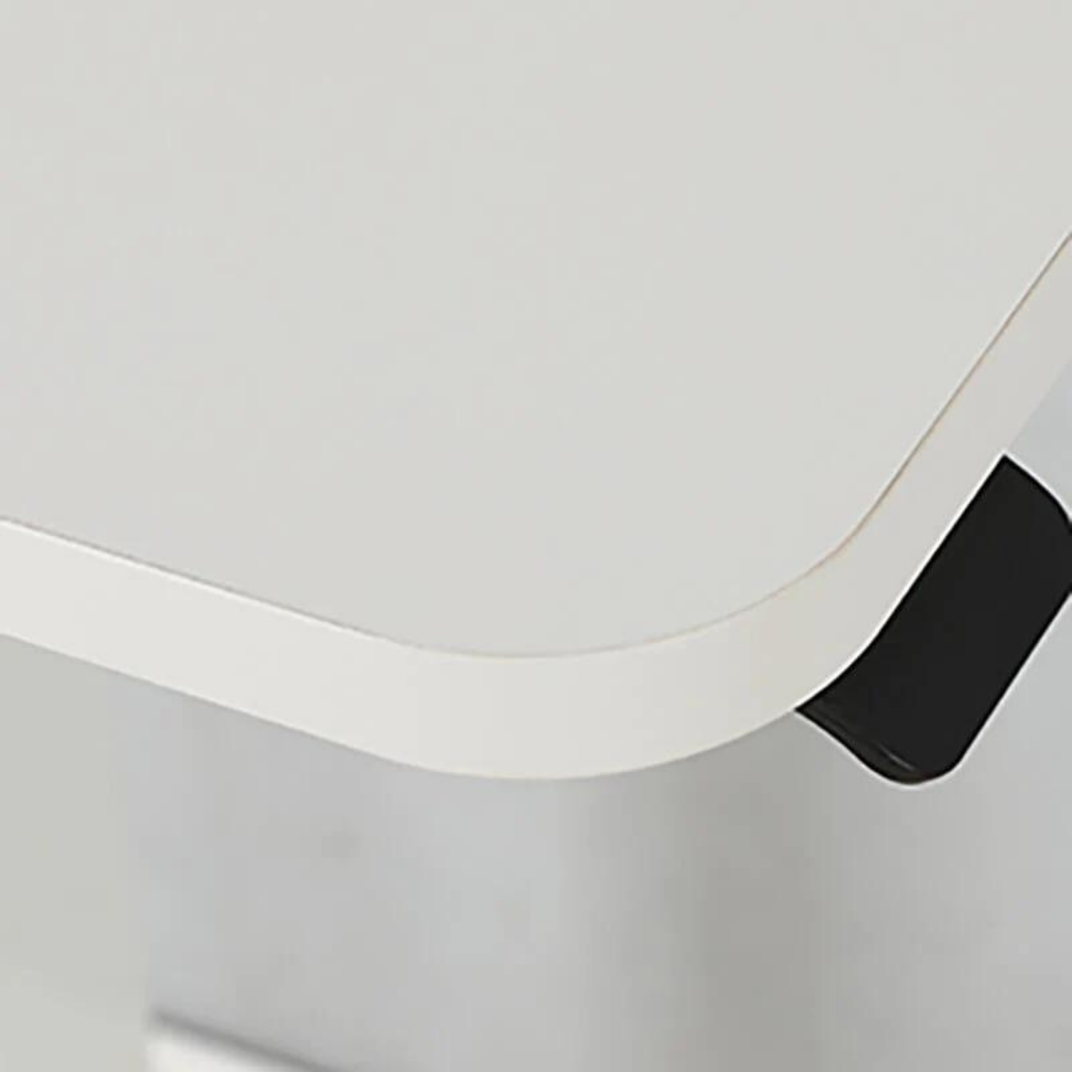 Adjustable Black Wood and Stainless Steel Rolling Standing Desk