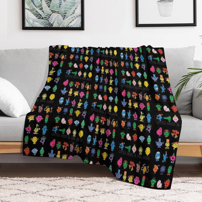 Little Miss Mr. Men Lightweight Throw Blanket