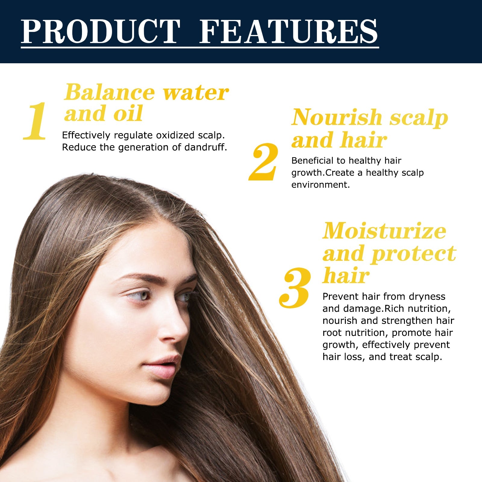 Scalp Treatment Essence Spray, Hair Care And Repair Damaged Hair Follicle Hair Root Treatment Spray