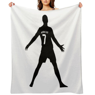 Christiano Ronaldo CR7 Shadow Design Throw Blanket