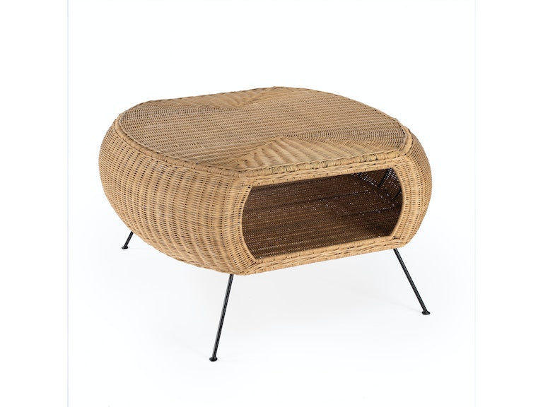 Coralitta Rattan Coffee Table in Light Brown