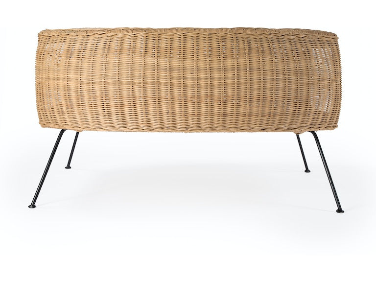 Coralitta Rattan Coffee Table in Light Brown