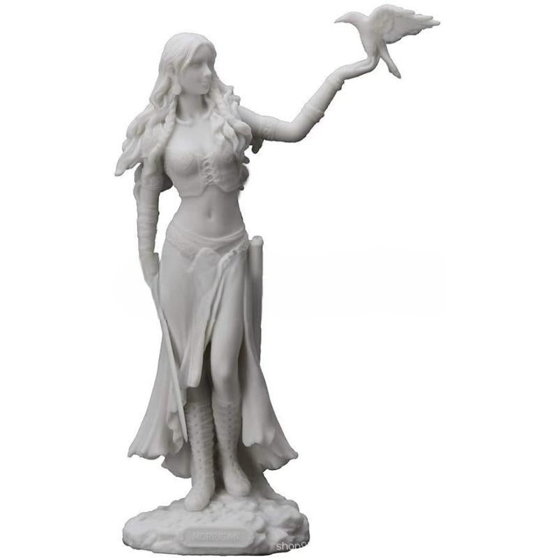 Goddess holding eagle statue, resin ornament, home crafts, mythology, European and American decoration