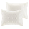 Brooklyn Cotton Jacquard Comforter Set with Euro Shams and Throw Pillows
