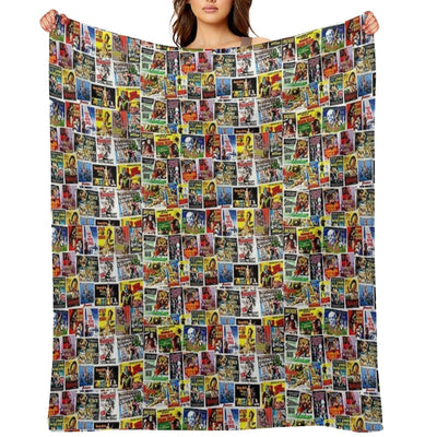Horror Movies Wrinkle-free Throw Blanket
