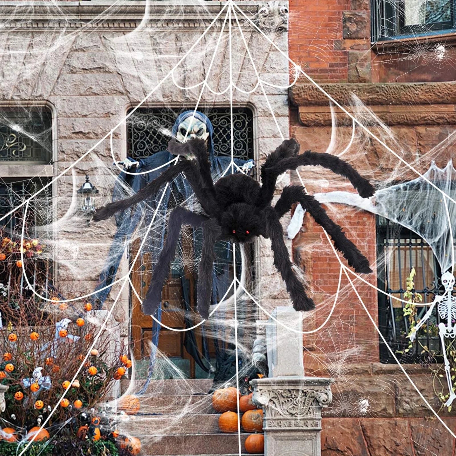 Halloween Spider Web Decorations for Outdoor, 23Ft X 16Ft