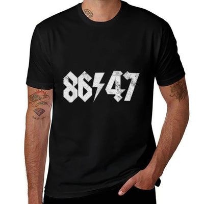 8647 Sarcastic Retro Vintage 80s Style 86 47 Rock 8647 Easy-care T-Shirt