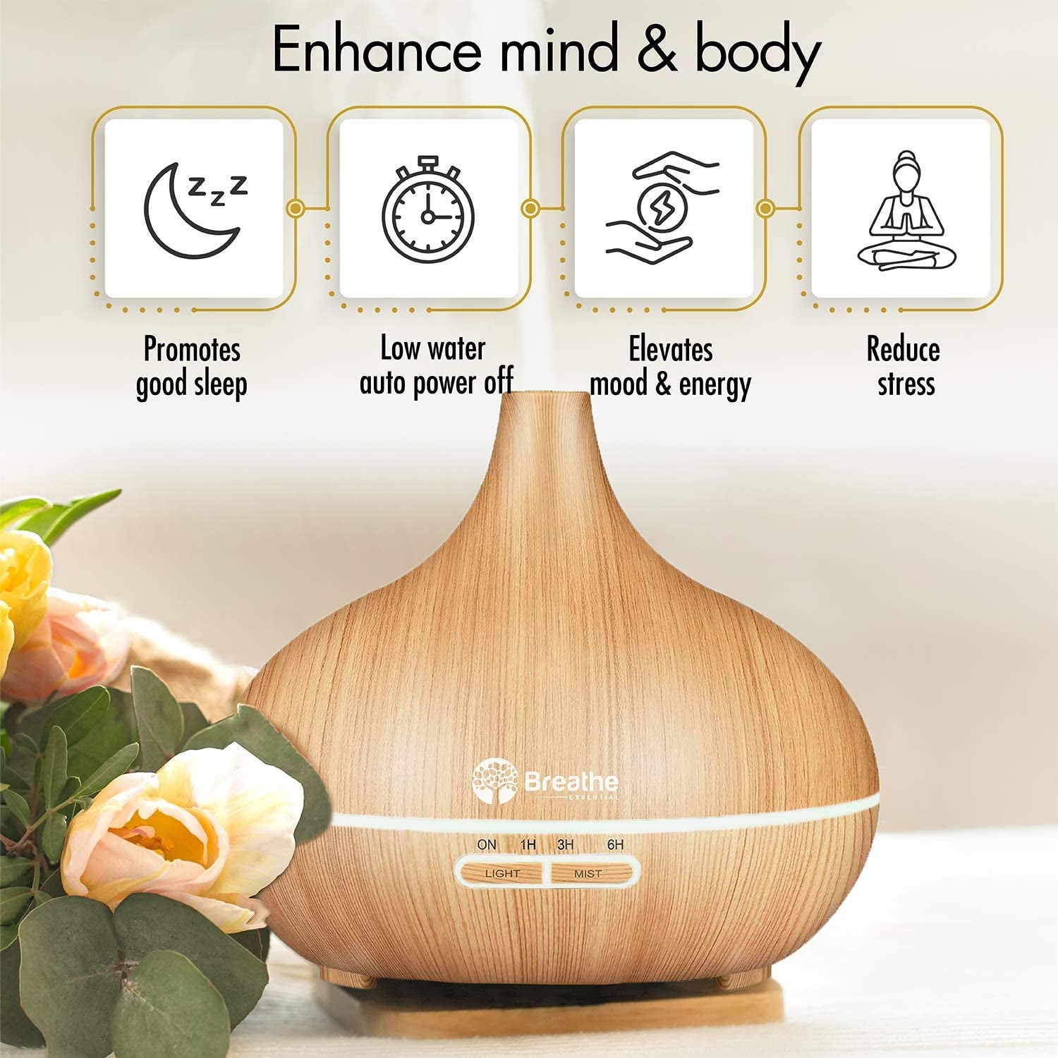 Oil diffuser | 550ml diffusers for...