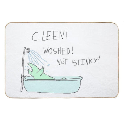 Clean! Washed! Not Stinky! Bath Mat