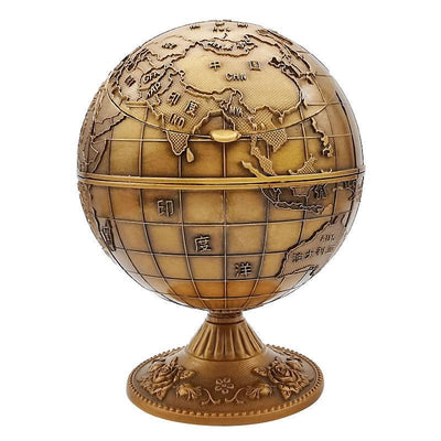 Antique style personalized ashtray with lid anti fly ash household large classical craft gift