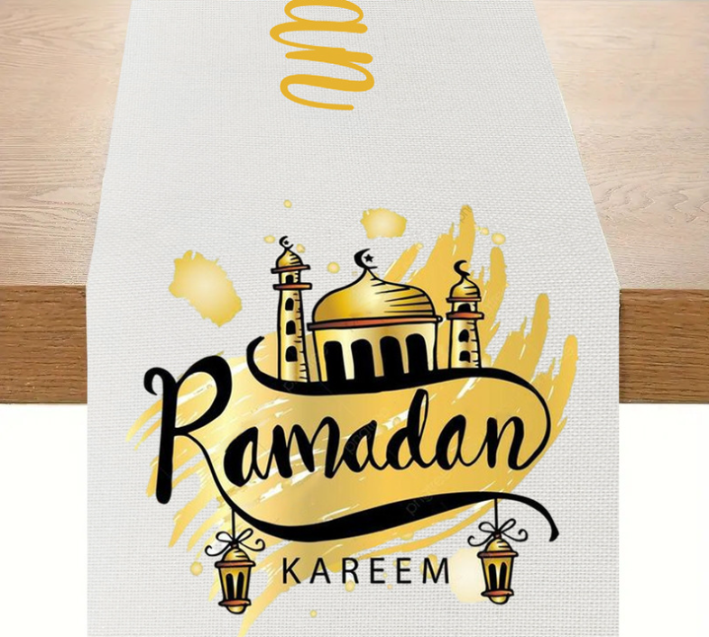 Printed Moon Castle House Tablecloth Home Decoration Party Festival Atmosphere Table Flag